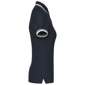 k273-navy-white-randig-polotroja-for-kvinnor-kariban-marinbla-vit