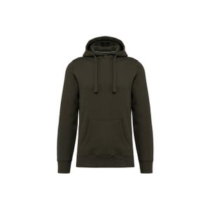 k489-darkkhaki-sweatshirt-med-huva-kariban-gron