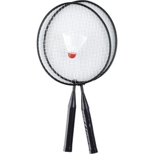 a1300236-badmintonracketar-med-kort-skaft-kim-play-x2-svart-vit-51x5x21-5-cm