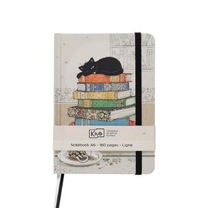ppcara634h02-anteckningsblock-a6-limmad-baksida-sydd-kiub-bug-art-chaton-livres-beige-svart-tu