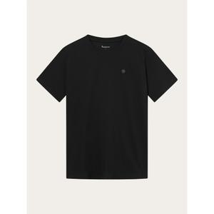 1010605-1300-badge-t-shirt-knowledgecotton-apparel-loke-svart-jetstrale