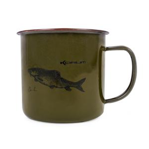 k0310266-mugg-korum-classic-enamel-barbel-gron-330-ml