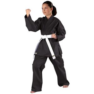 551101100-karate-kimono-for-flickor-kwon-clubline-shadow-svart
