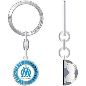 163oma601bal-nyckelring-halv-boll-metall-om-bla-vit-8-5x18-5-cm