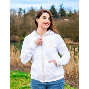 gilzipjof-sweatshirt-med-huva-for-kvinnor-les-poulettes-fitness-family-vit-och-guld