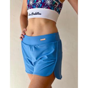 shotur-shorts-for-kvinnor-les-poulettes-fitness-turkosbla