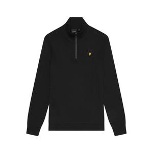 ml2022v-z865-jumper-med-1-4-dragkedja-lyle-scott-loopback-jet-svart