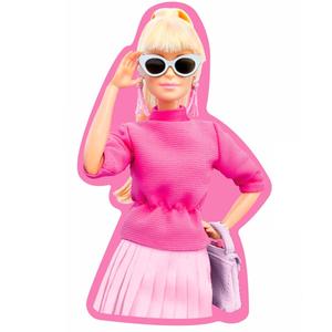 8435631344940-kudde-for-flickor-mattel-barbie-3d-rosa-35-cm