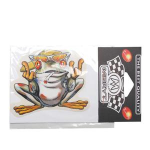 1346-motorcykel-klistermarken-meryt-dessin-frogec-petd-gron-gul-10x8-5-cm