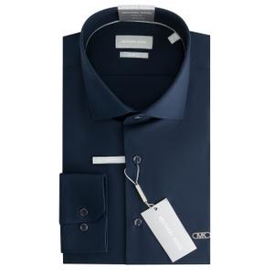 mk0ds01288-463-skjorta-med-smal-passform-michael-kors-empire-logo-midnattsbla