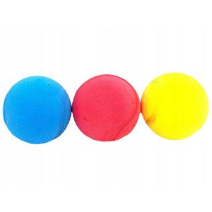 a0904851-tennisbollar-av-skumgummi-for-barn-mondo-spa-x3-mangfargad-7x7x7-cm