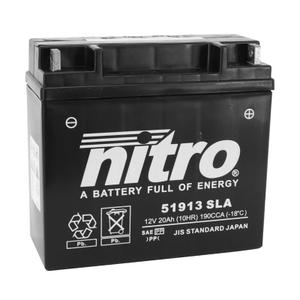125787-batteri-nitro-51913-sla-12v-20-ah-svart-12-v-20-ah