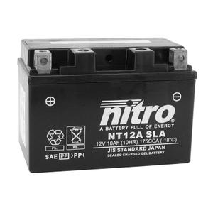 178199-batteri-nitro-nt12a-agm-12v-10-ah-svart-12-v-10-ah