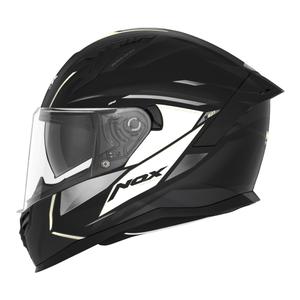 casqn401xenonoirmatblanc-helhjalm-for-motorcykel-nox-n401-xeno-matt-svart-vit
