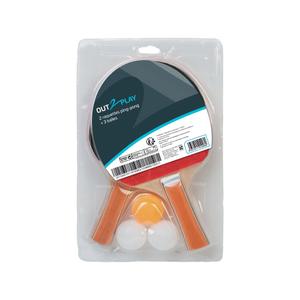 a1400638-bordtennisracketar-3-bollar-out2play-o2p-x2-rod-orange-vit-28-8x4x17-5-cm