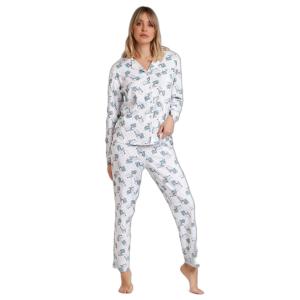 62424-0-000001-oppen-pyjamas-med-lang-arm-for-kvinnor-peanuts-let-it-snow-blanco