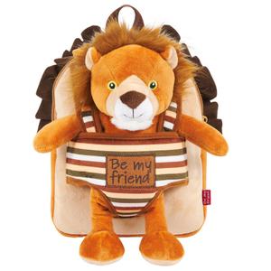 8015831130750-vandbar-ryggsack-med-plysch-perletti-lenny-lion-brun-25x22x5-cm