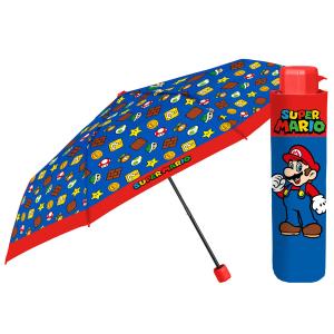 8015831750590-manuellt-hopfallbart-paraply-perletti-super-mario-bros-mario-bla-91-cm