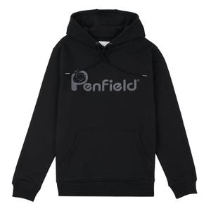 pfd0035-023-sweatshirt-med-huva-penfield-bear-chest-print-svart