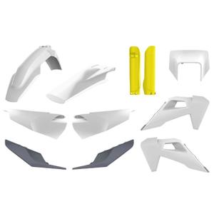 201947-forpackning-med-10-kaross-och-fairingsatser-i-plast-polisport-enduro-husqvarna-250-450-te-250-350-fe-2020-vit-gra-gul-tu