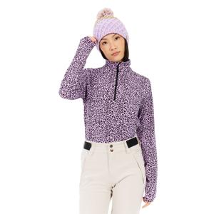 12652003-842-fleece-med-1-4-dragkedja-for-damer-protest-esher-tistel-lila