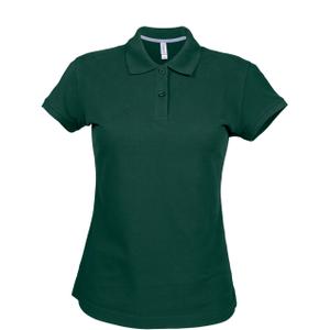 k242-forestgreen-kortarmad-polotroja-for-damer-kariban-skogsgron