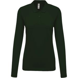 k257-kellygreen-langarmad-polotroja-for-damer-kariban-pique-morkgron