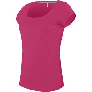 k384-fuchsia-dam-t-shirt-kariban-col-bateau-fuchsiarosa
