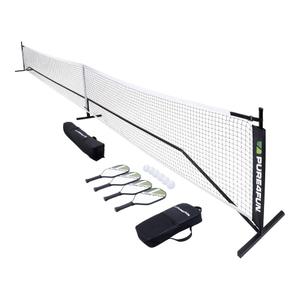 p4f345000-pickleball-uppsattning-pure4fun-honeycomb-svart-gron-vit-tu