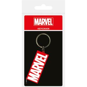 616mar002-nyckelring-i-gummi-for-barn-pyramid-marvel-logo-rod-vit-tu