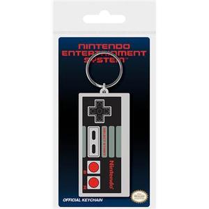 616nin011-nyckelring-pyramid-nintendo-nes-controller-gra-svart-tu