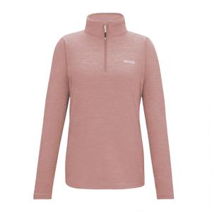 rwa775-9lb-fleece-med-halv-dragkedja-for-damer-regatta-sweethart-marl-dammig-rosa
