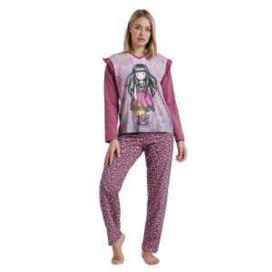 60785-0-000217-pyjamas-med-langa-armar-for-kvinnor-santoro-london-flying-the-nest-morado