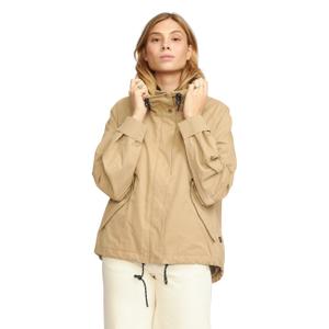 77207-khaki-a-linjeformad-kort-parkas-for-kvinnor-selfhood-kaki