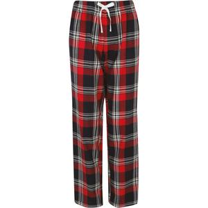 sk083-red-navycheck-pyjamasbyxor-i-tartan-for-kvinnor-skinni-fit-rod-navy-rutig