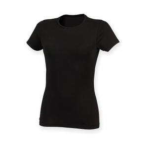 sk121-black-t-shirt-med-rund-halsringning-for-kvinnor-skinni-fit-feel-good-svart