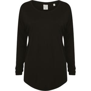 sk263-black-t-shirt-for-kvinnor-skinni-fit-slounge-svart