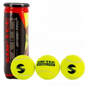0014001-ror-med-3-padelbollar-softee-speed-pro-svart-rod-transparent-tu