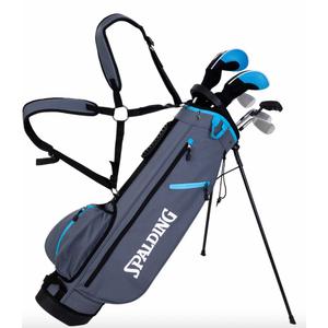 sp1720160-golfset-for-vansterhanta-damer-med-stativvaska-spalding-executive-half-set-graphite-bla-svart-tu