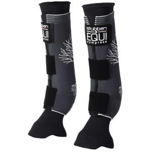222-24472-0-s-benskydd-bak-med-strumpor-for-hast-stubben-equi-compress-svart