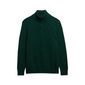 m6110706a-20e-kofta-i-bomull-med-truckerkrage-superdry-skogsgron