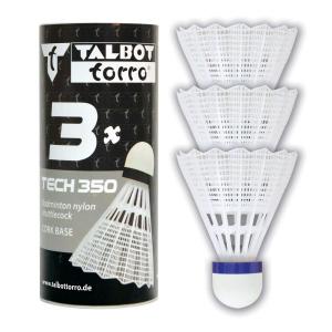 479112-badminton-fjaderboll-talbot-torro-tech-350-korb-x3-white-blue-medium-tu