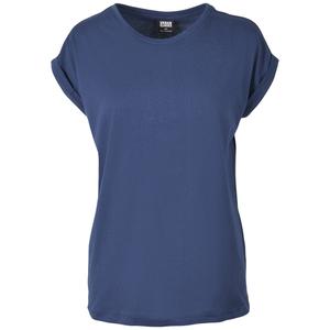 tb771-00800-t-shirt-for-kvinnor-urban-classics-extended-shoulder-morkbla