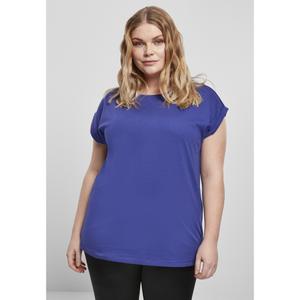 tb771-02740-u-t-shirt-for-kvinnor-urban-classics-extended-shoulder-grandes-tailles-indigobla