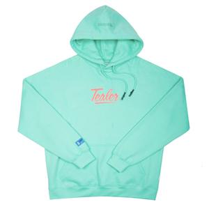 hoodie-basic-logo-light-green-huvtrojor-tealer-basic-logo-ljusgron
