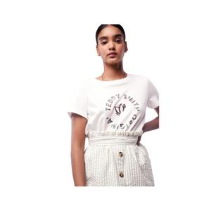 31015859d-219-t-shirt-for-kvinnor-teddy-smith-jiny-mellanvit