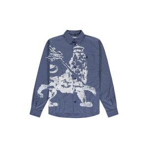 102libufw25-631-rutiga-och-monstrade-skjortor-the-new-originals-lion-button-check-blue