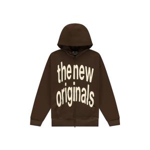 150bilozfw25-814-huvtroja-med-dragkedja-och-stort-logo-the-new-originals-acid-brown