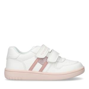 t1a9-33730-1439x134-traningsskor-for-babyflickor-tommy-hilfiger-flag-velcro-vit-rosa