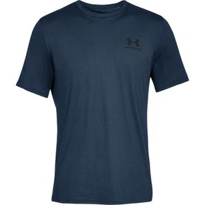 1326799-408-t-shirt-under-armour-sportstyle-left-chest-logo-marinbla-svart